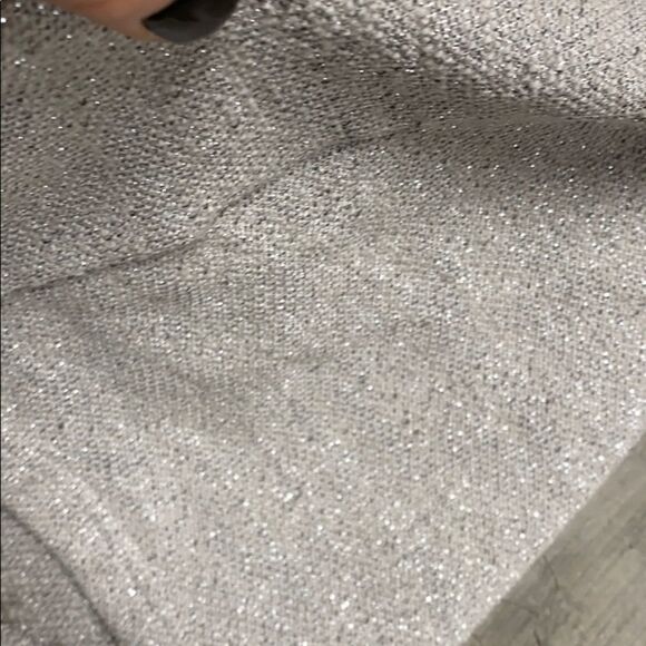 Ellen Tracy Silver Shimmer 3/4 Sleeve Cardigan - Picture 7 of 7